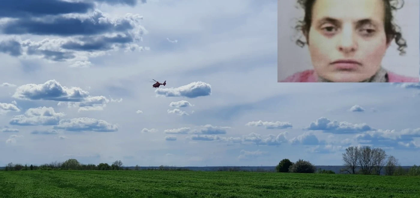 Elicopter MAI în căutarea unei femei din Făureşti - Vâlcea dispărută de la domiciliu Foto colaj