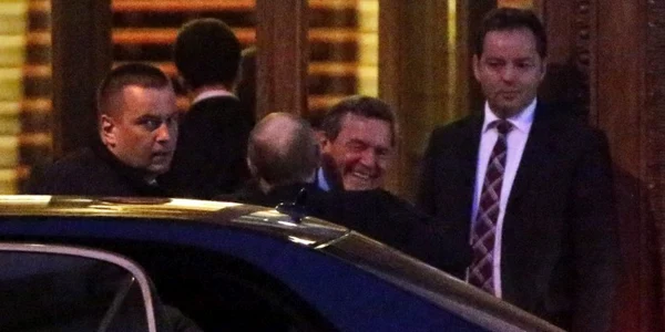 Vladimir Putin si Gerhard Schroeter 