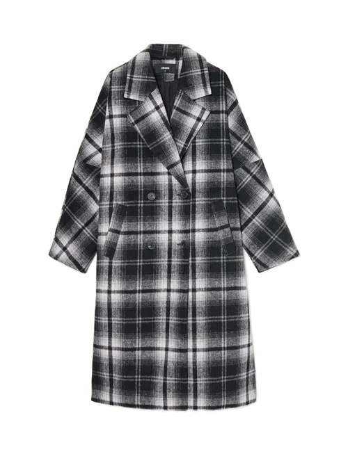 Palton oversized în carouri, CROPP, 259,99 lei