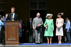 Harry, Charles, Camilla și Meghan în 2018, Getty jpg