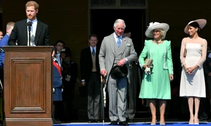 Harry, Charles, Camilla și Meghan în 2018, Getty jpg