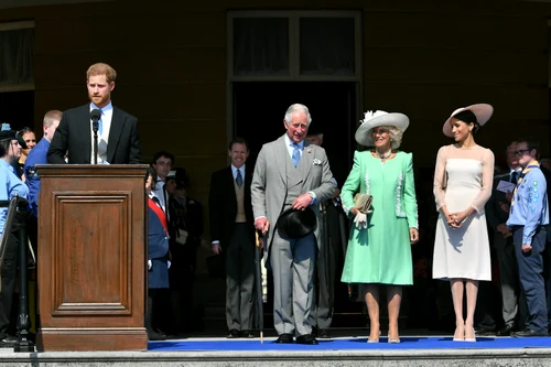 Harry, Charles, Camilla și Meghan în 2018