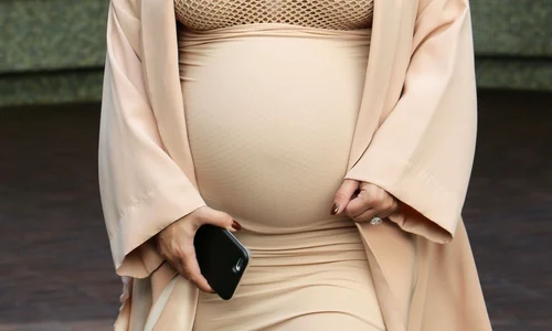 Pregnant Kim Kardashian Leaving A Medical Building jpeg
