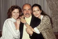 Sean Connery, alături de Pamela Salem (stânga) și Barbara Carrera (dreapta), din distribuția filmului ”Never Say Never Again” (1983) jpeg