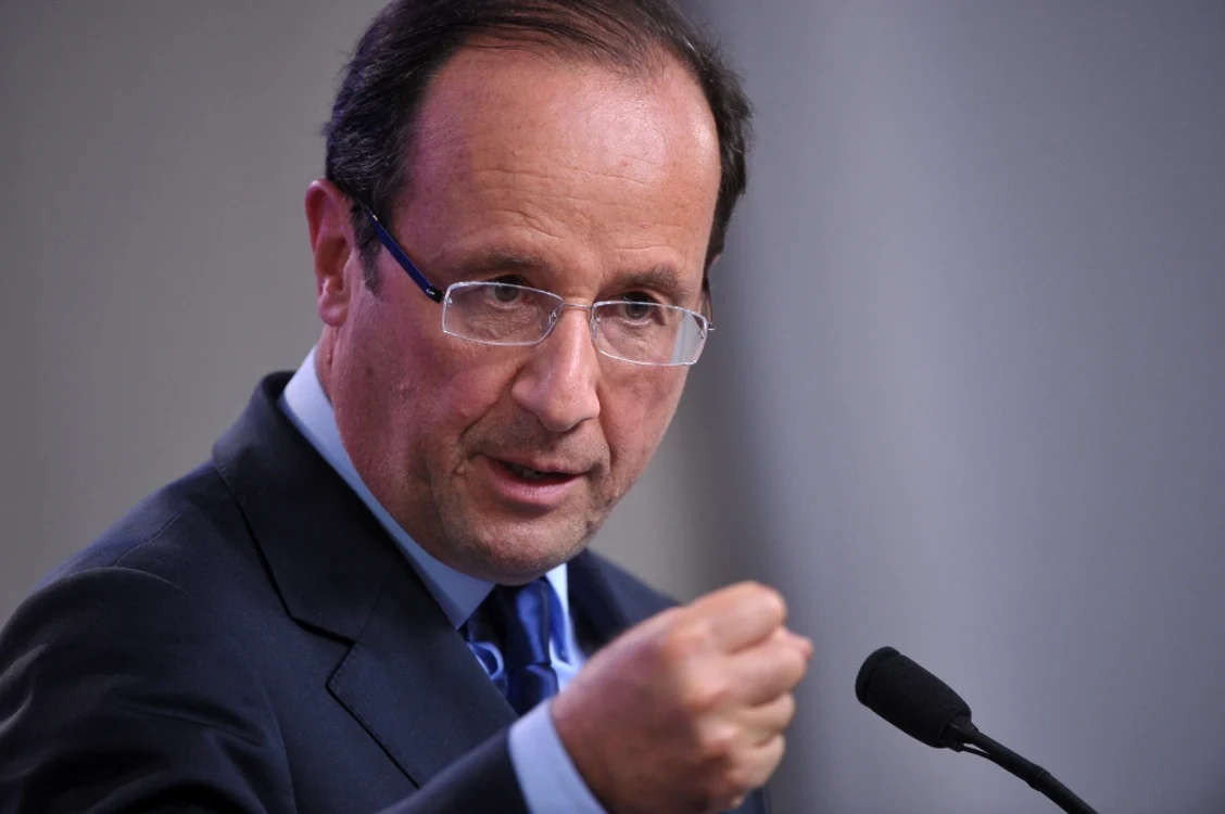 
		    Francois Hollande, preşedintele Franţei FOTO: Mediafax/AFP		