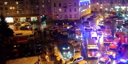 Explozie intr-un supermarket din Sankt Petersburg FOTO Twitter @sokolovnikolay