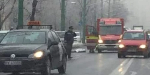 Accidentul s-a produs pe bulevardul Saturn. FOTO Info Trafic judeţul Braşov