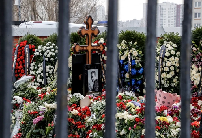 Mormântul lui Aleksei Navalnîi FOTO EPA-EFE