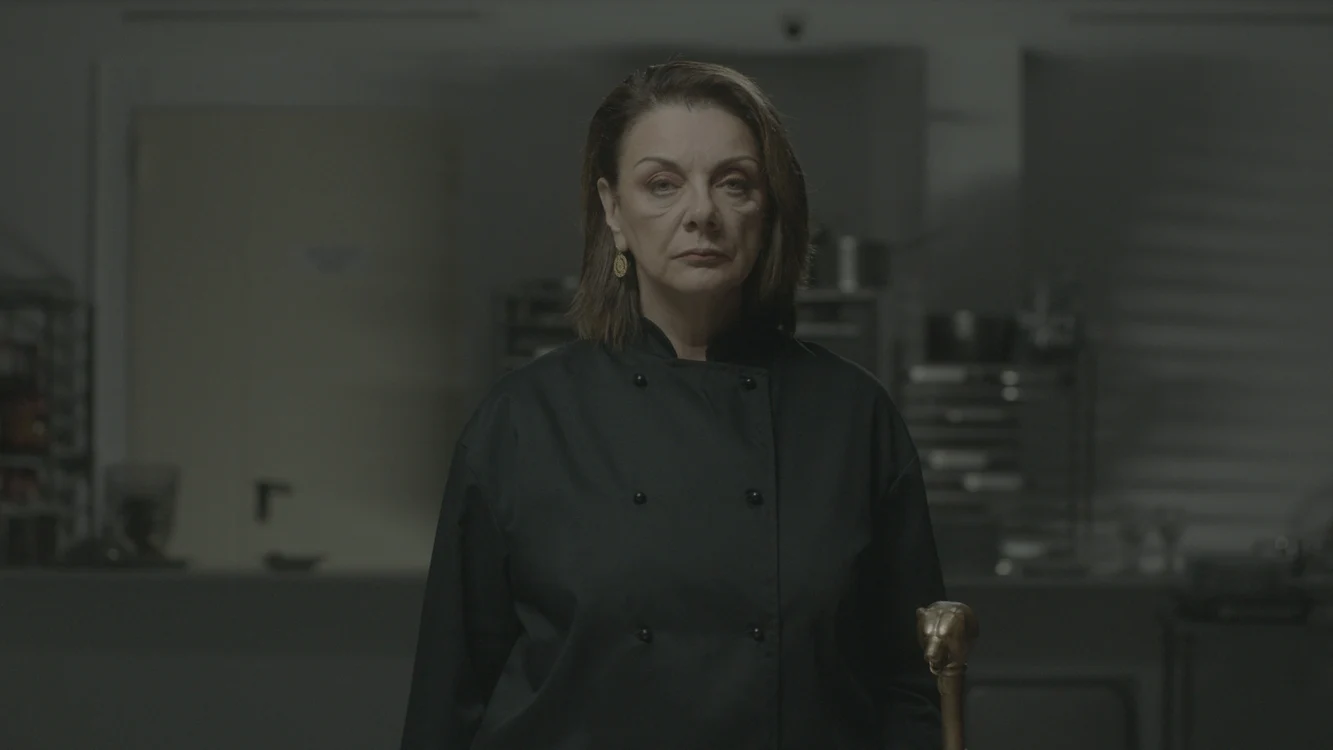 Carmen Tănase în filmul „Dragoste pe muchie de cuțit”