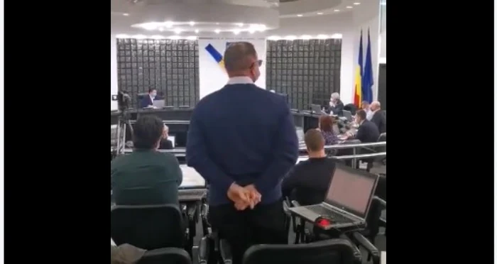 Ionel Racheleanu particpă la şedinţa CJ - captură video