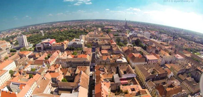 În Timişoara sunt 14.000 de clădiri istorice, cele mai multe dintr-un oraş din România Foto: Eye in the Sky