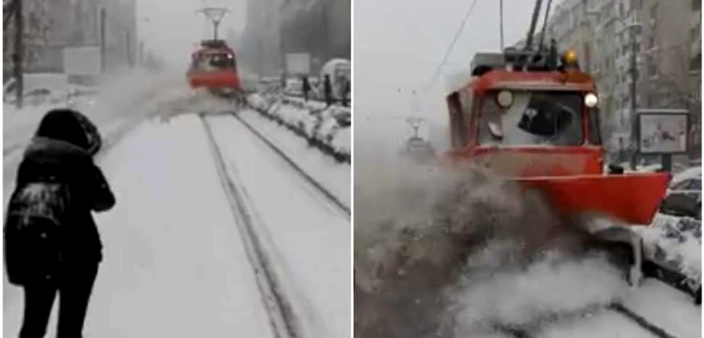 Deszapezire linie tramvai