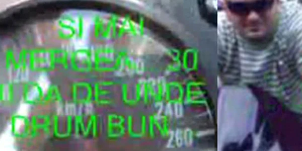 VIDEO Un motociclist arădean s-a filmat în timp ce mergea cu peste 280 de kilometri pe oră