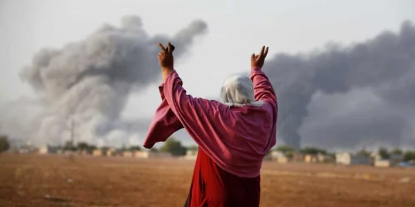 Statul Islamic bombardament FOTO AP