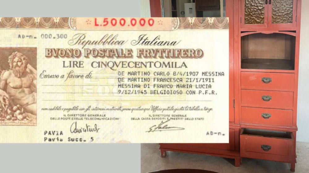 Un italian a descoperit o comoară într-un dulap vechi, cumpărat cu 200 de euro. Ce prevede legea italiană în astfel de situaţii