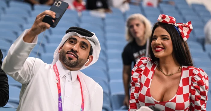 Ivana Knoll, o adevărată vedetă pe stadioanele Mondialului din Qatar. FOTO: Facebook