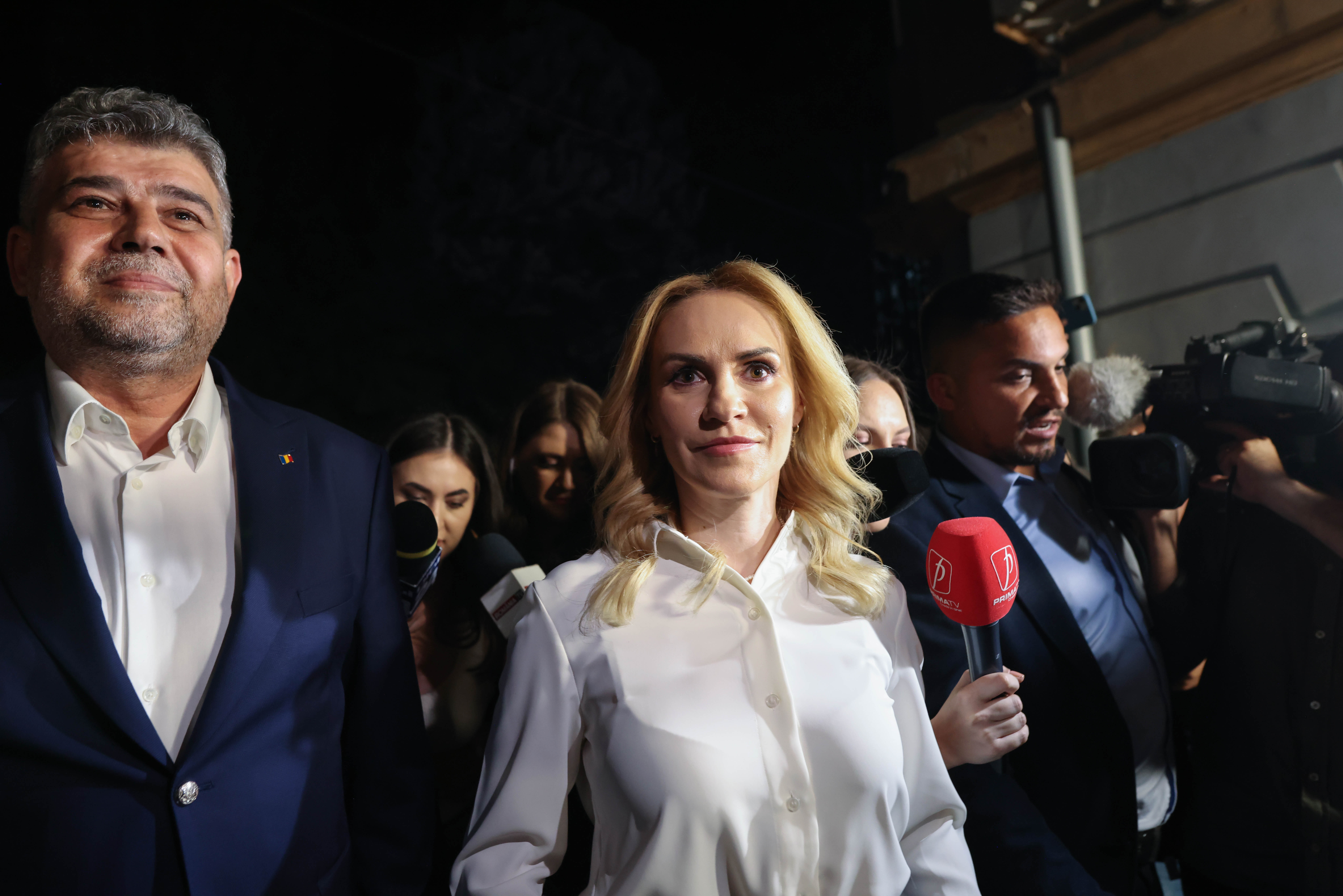 Rezutatele sondajului exit-poll pentru alegerile locale și europarlamentare la sediul PSD din București. FOTO Inquam Photos / George Călin