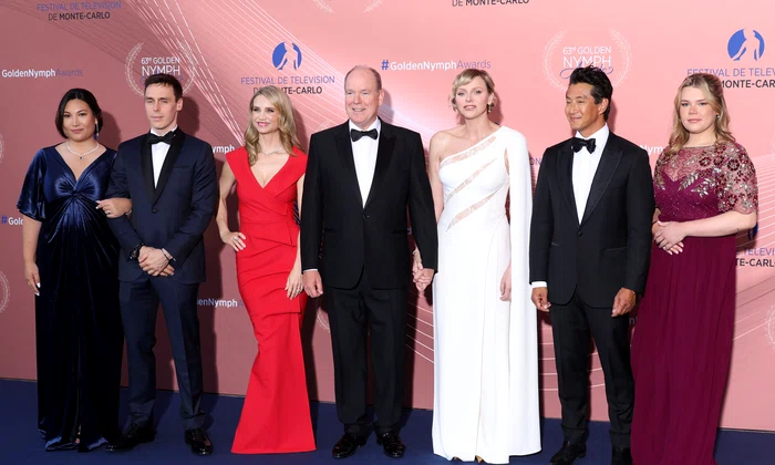 Louis Ducruet si Marie Ducruet al doilea copil, Printul Albert de Monaco, Printesa Charlene de Monaco, Camille Gottlieb   GettyImages 2158138104 jpg