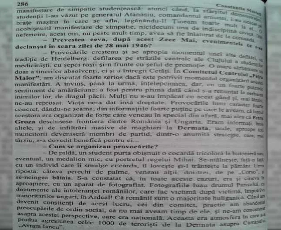 fragmente din interviul luat de jurnalistul Constatin Mustata fostului mitropolit al Clujului