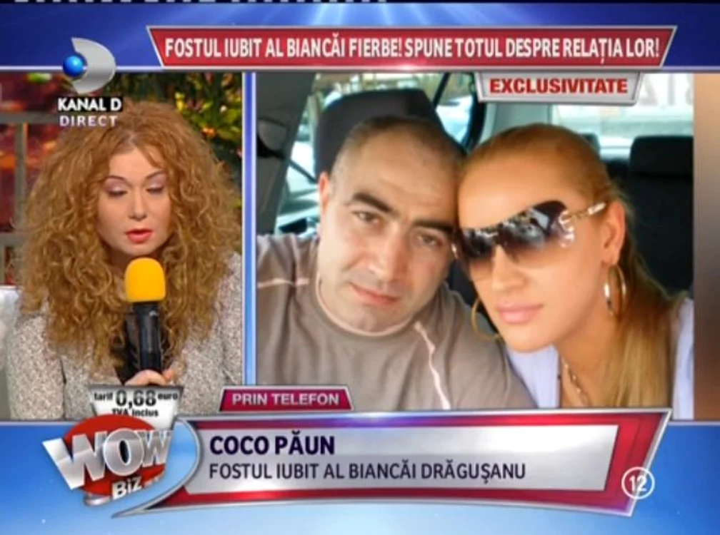 Coco Păun s-a fotografiat cu Bianca, la una dintre întâlnirile lor (captură: Kanal D)