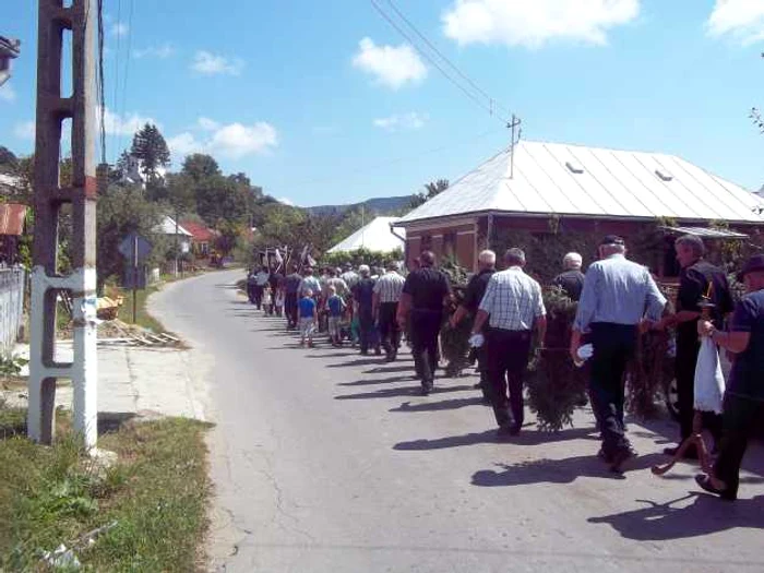 Sâmbătă Constantin Rusu a fost condus pe ultimul drum în Ciceu-Giurgeşti, comuna pe care a păstorit-o FOTO: Raimond Petruţ