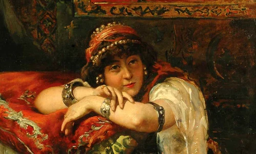 Joaquín Sorolla, Odalisca, ulei pe pânză, 1884 (afis) jpg