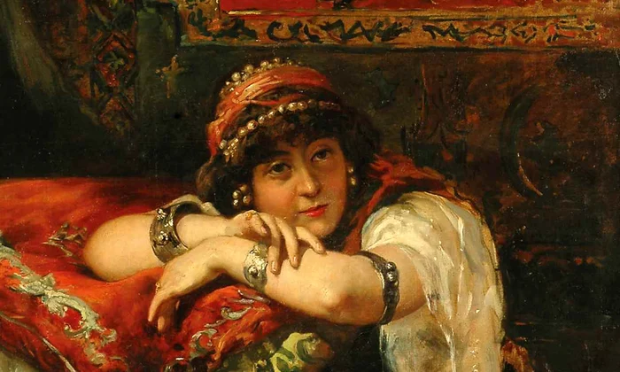 Joaquín Sorolla, Odalisca, ulei pe pânză, 1884 (afis) jpg