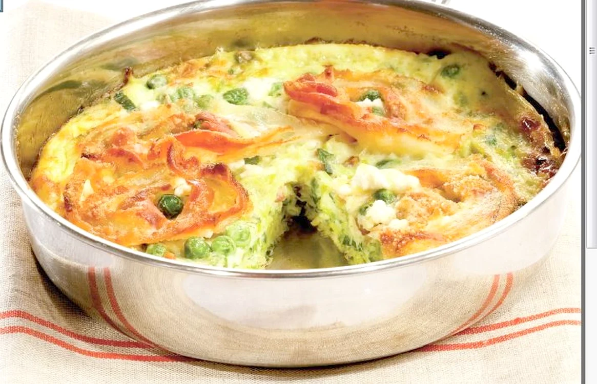 frittata cu mazare jpeg