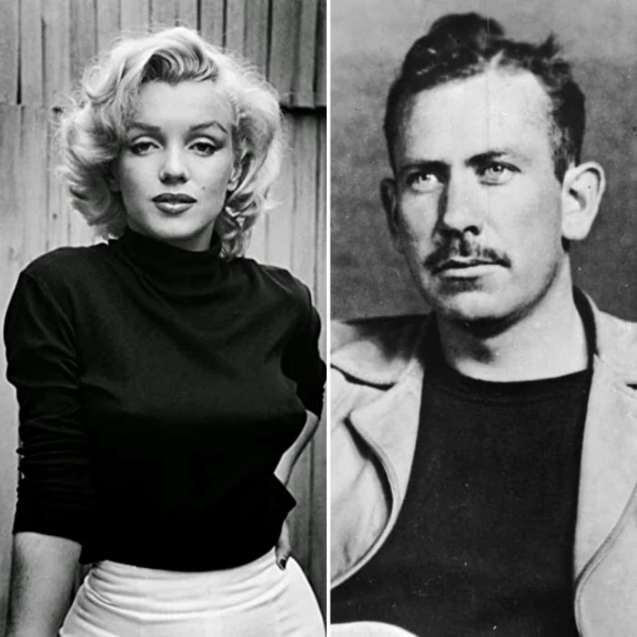 Marilyn Monroe şi John Steinbeck, două celebrităţi ale Americii