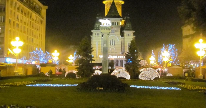 Lumini de sărbătoare în Timişoara FOTO: Stefan Both