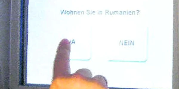 Discriminare? Un bancomat din Germania întreabă: "Locuiţi în România?"