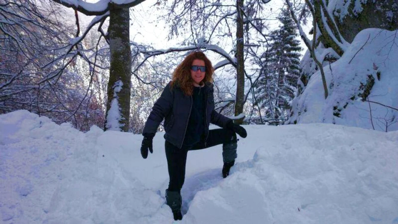 Simona Gherghe şi Carmen Brumă la munte