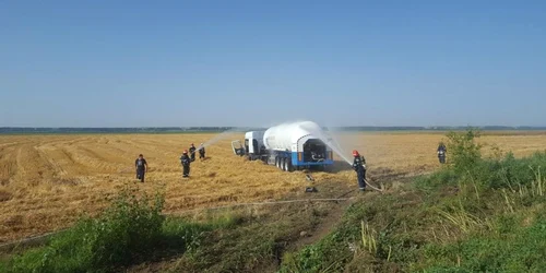 Accident cisterna FOTO - ISU Ialomita