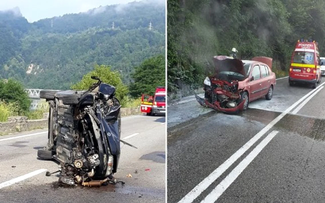 Accidente pe Valea Oltului pe DN7 - E 81 în Vâlcea Foto Adevărul