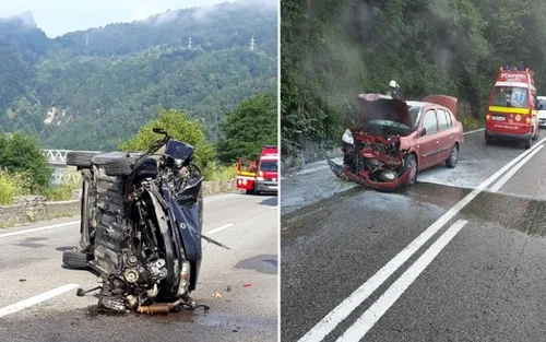 Accidente pe Valea Oltului pe DN7 - E 81 în Vâlcea Foto Adevărul