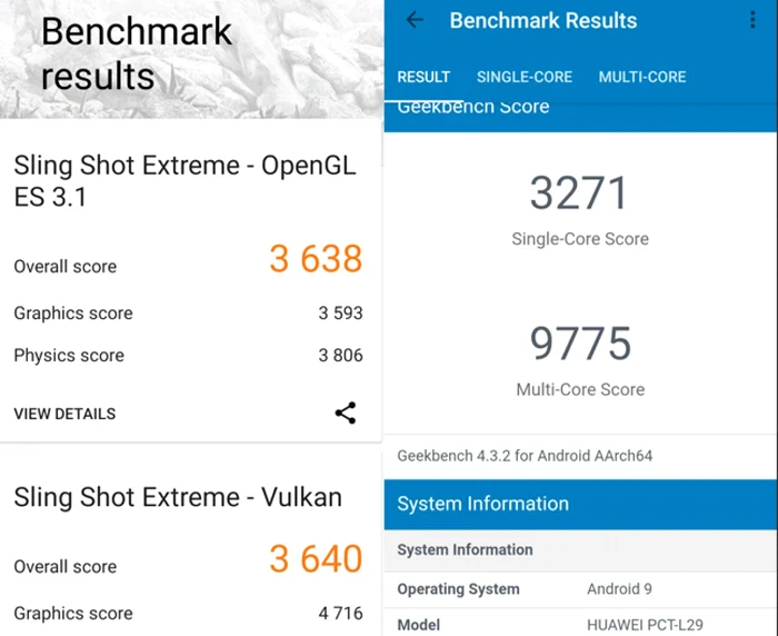 honor view 20 teste benchmark