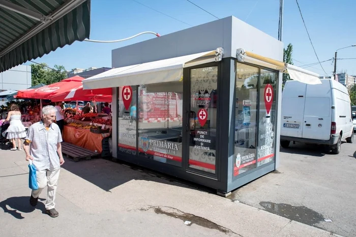 În toate piețele din sectorul 6 există câte un punct anticaniculă, unde se acordă primul ajutorFoto: DGASPC Sector 6