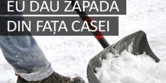 ”Eu dau zăpada din fața casei” - o campanie a bloggerilor