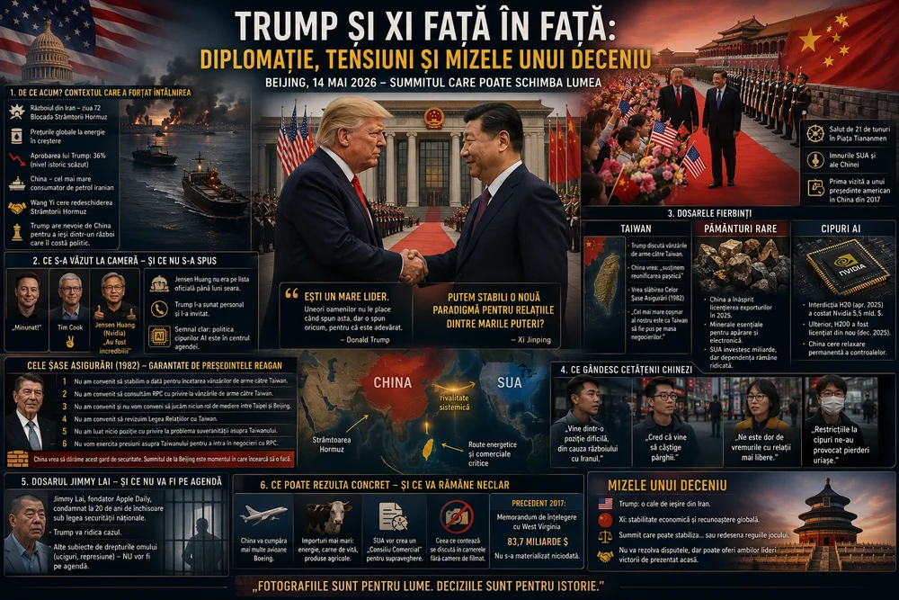 Trump și Xi față în față: diplomație, tensiuni și mizele unui deceniu