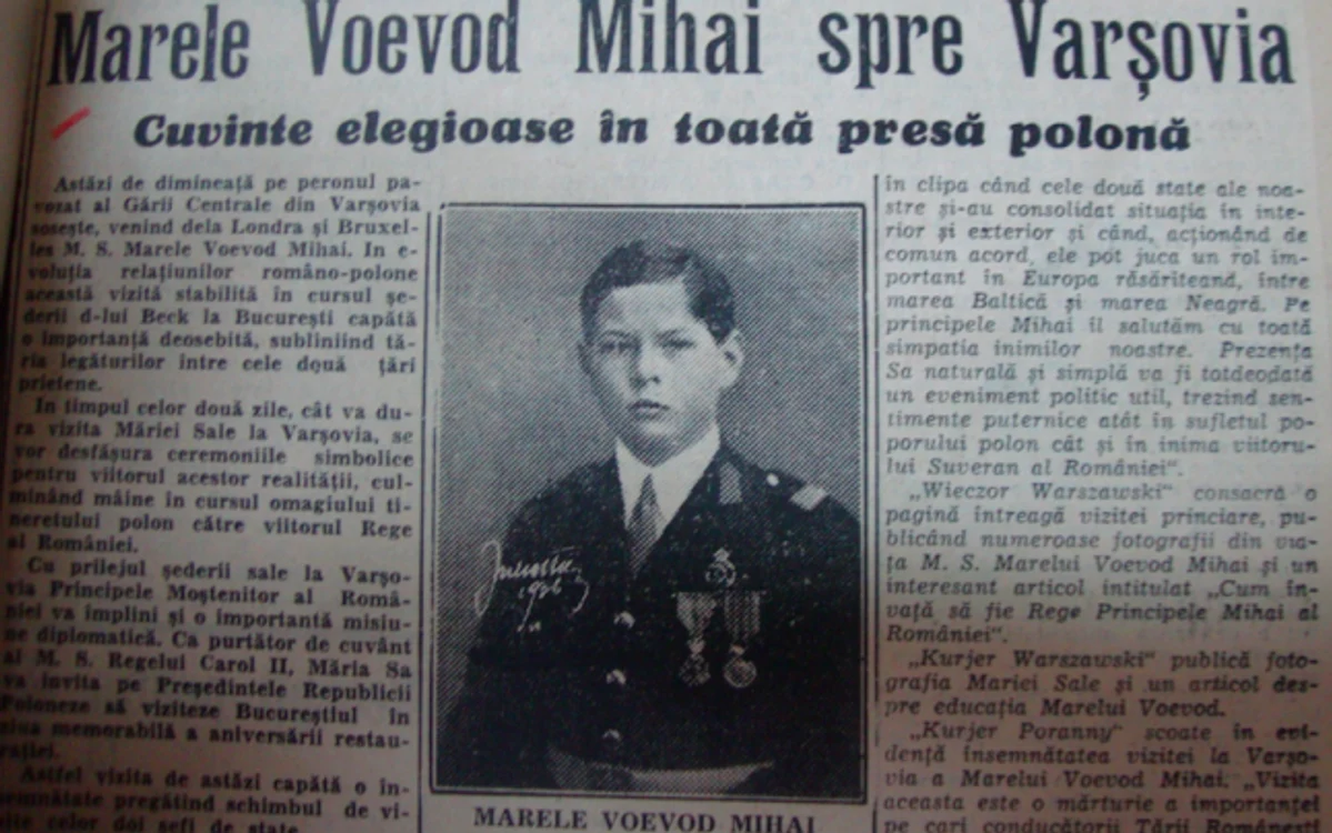 Vizita istorică a Marelui Voievod Mihai în Polonia Sursa arhiva Daniel Citirigă