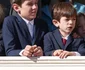 Charlotte Casiraghi cu Balthazar Rassam și Raphael Elmaleh la Ziua Națională a statului Monaco. FOTO: Getty Images