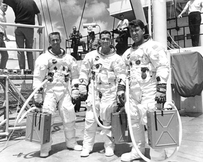 foto echipaj uman Apollo 7