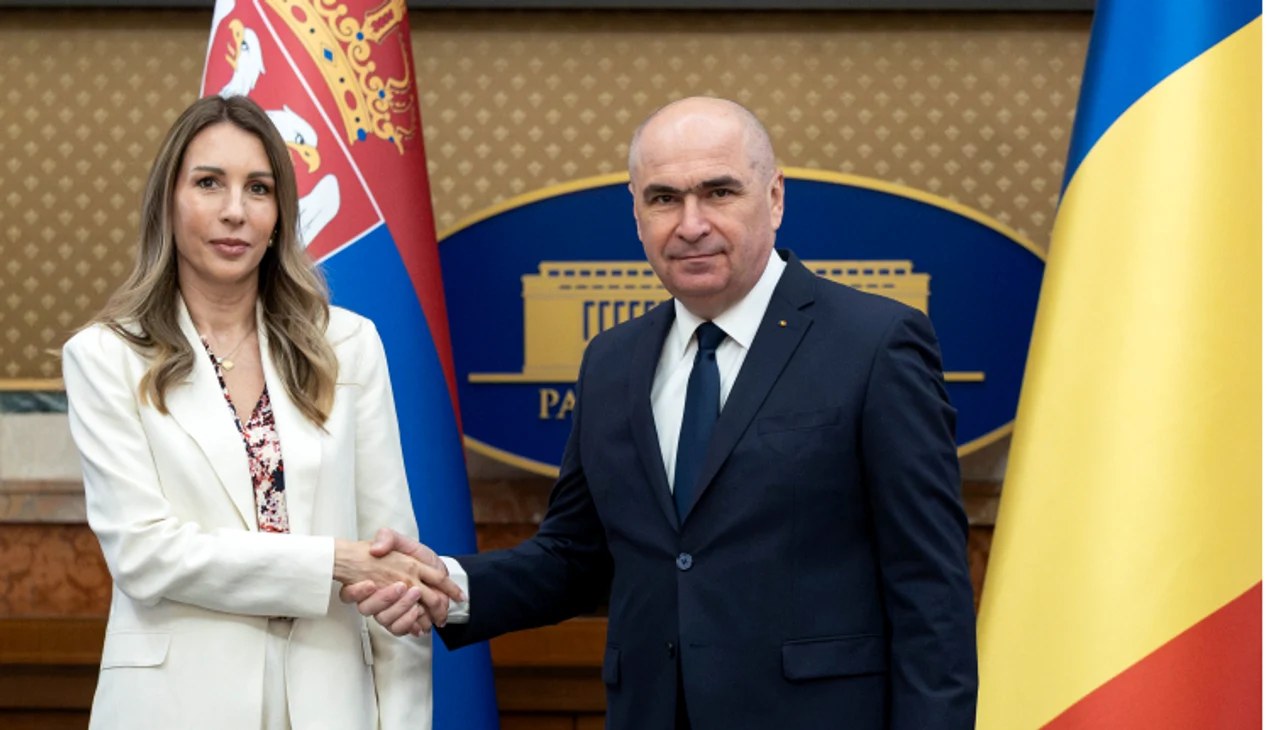 Ilie Bolojan și Dubravka Đedović Handanović. FOTO Gov.ro
