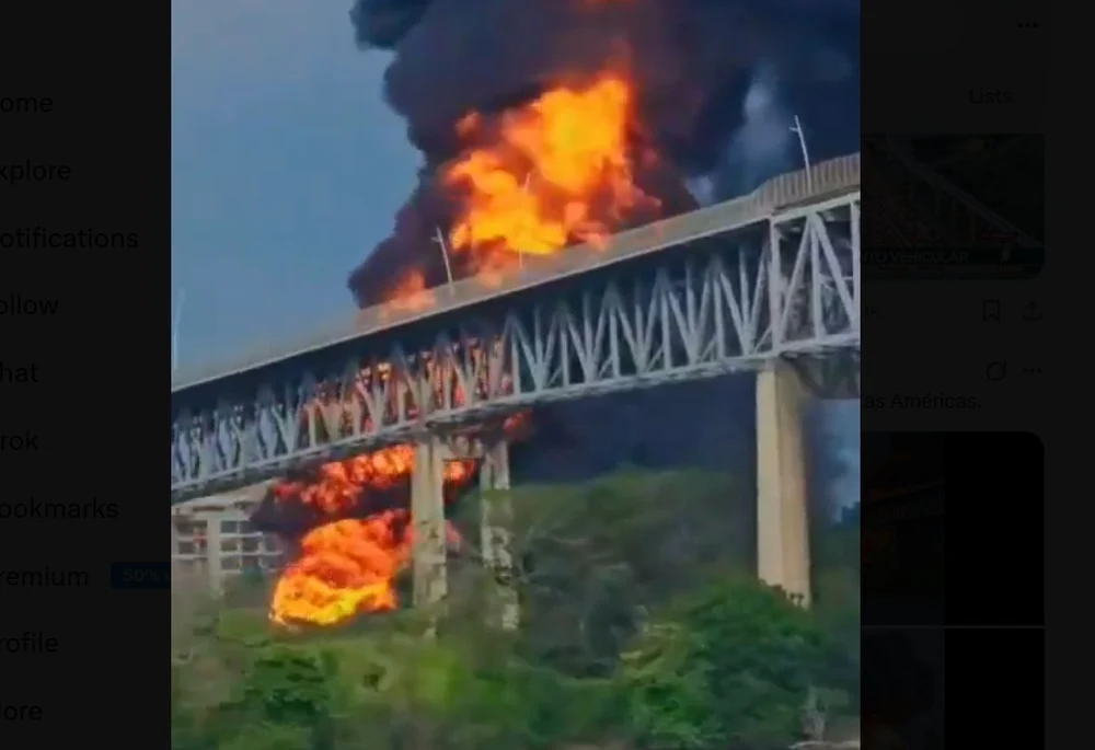 Explozie devastatoare lângă Podul Americilor din Panama: patru răniți și o persoană dispărută. Imagini șocante surprind o minge de foc imensă