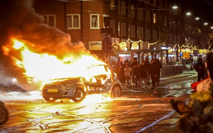 Bruxelles în timpul manifestației violente