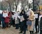 Protest în fața Prefecturii Timiș FOTO Ștefan Both