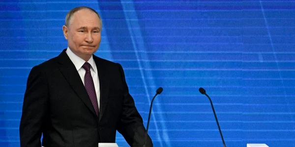 Vladimir Putin inaintea discursului din 29 feb Foto AFP jpeg