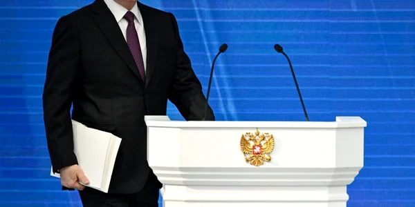 Vladimir Putin inaintea discursului din 29 feb Foto AFP jpeg