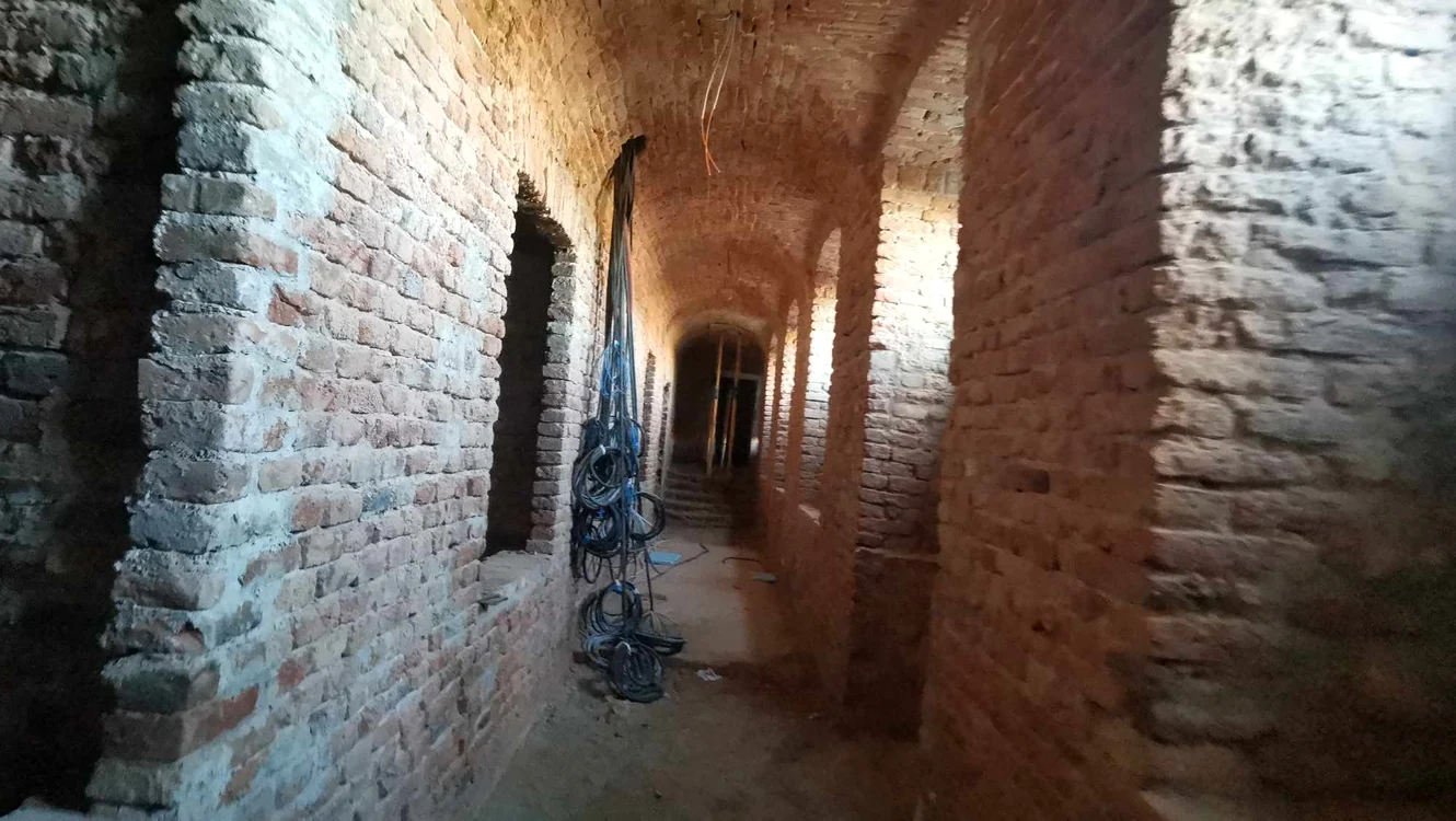 Stadiul lucrărilor la conacul de la Foeni FOTO Ștefan Both