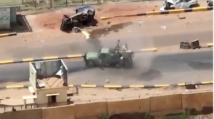CNN a obținut imagini cu atacuri presupus ucrainene cu drone în Sudan FOTO Captură CNN